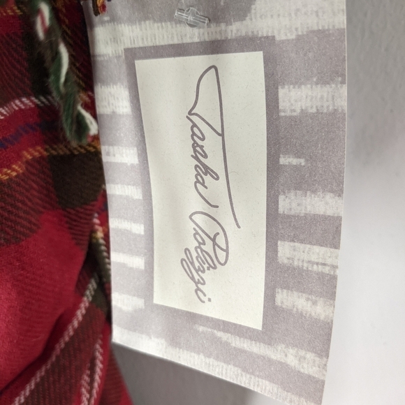 𝅺NWT Tasha Polizzi Plaid Fringed Unlined Coat Large Western ❤️💙❤️💙❤️💙💚 - Picture 5 of 11